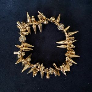 Stella & Dot Gold Renegade Cluster Bracelet